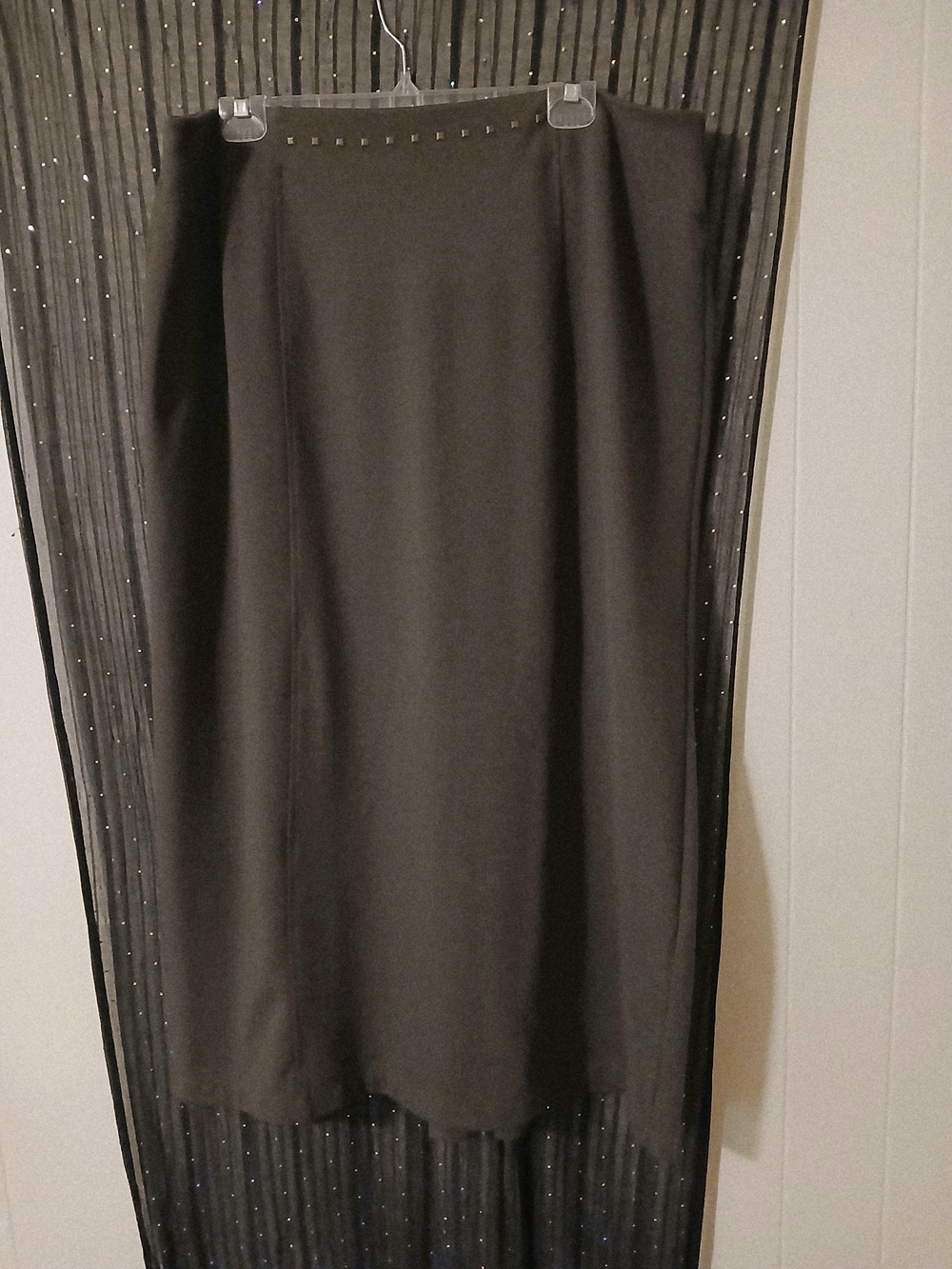 Cato Black Midi Straight Skirt